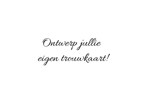 Trouwkaart blanco-dubbel-panorama