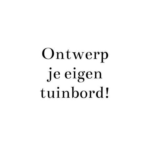 Tuinbord cookie blanco