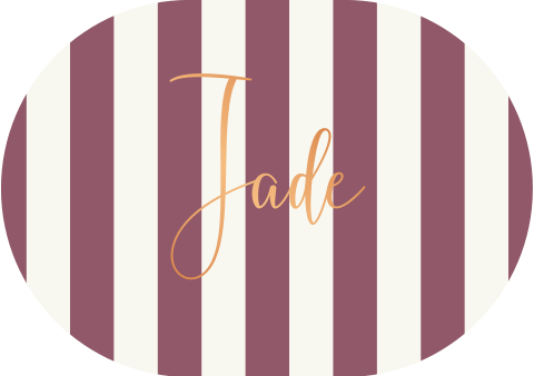 Geboortekaartje Meisje Strepen trendy