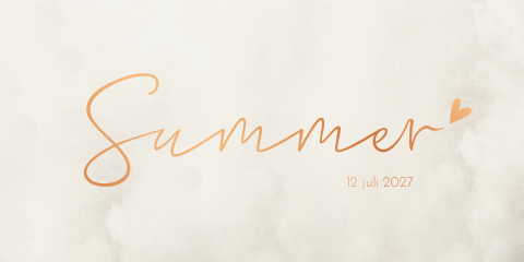 Geboortekaartje meisje Summer