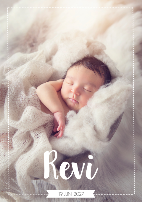 Geboortekaartje Jongen Foto Lief