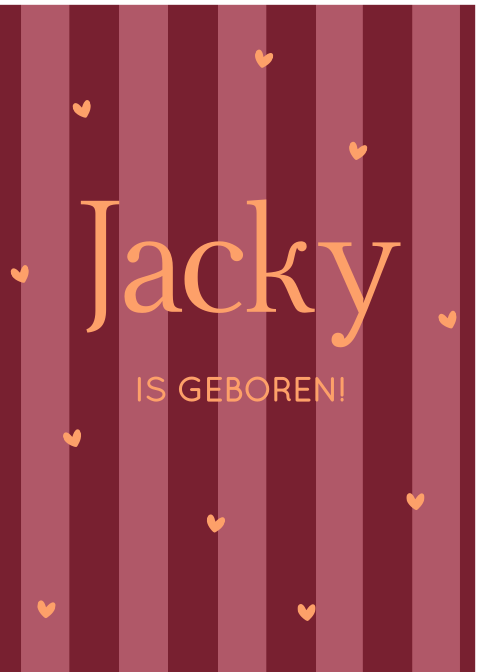 Geboortebord raambord meisje geboren