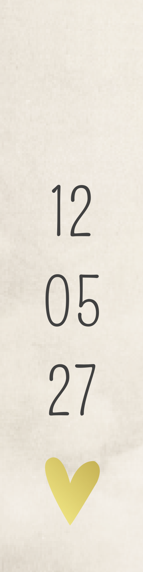 Label Small Geboortedatum Geboortekaartje Beige