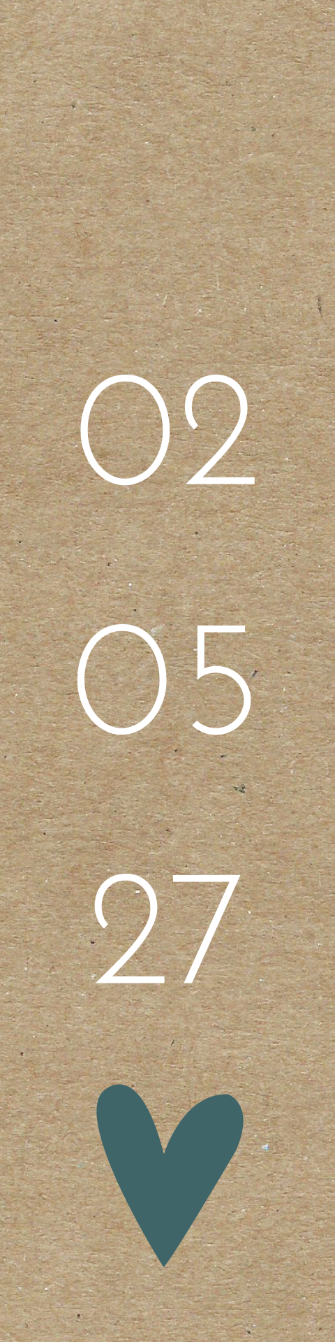 Label Small Geboortedatum Kraft Hartje