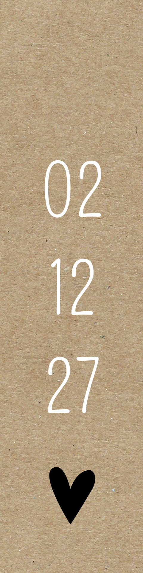 Label Small Geboortedatum Geboortekaartje Kraft