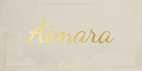 Geboortekaartje Dubbel Beige Goudfolie Groot