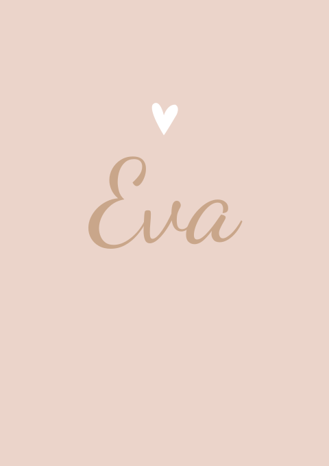 Geboortekaartje Roze Wit Hartjes