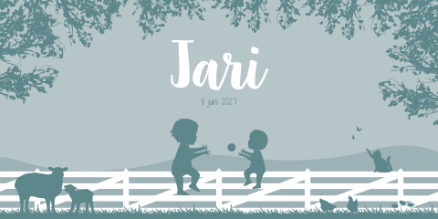 Geboortekaartje Broer Dieren Boerderij Natuur