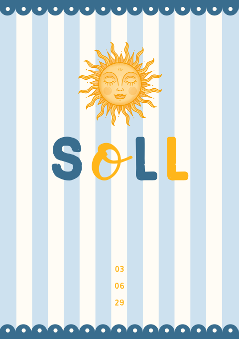 Geboortekaartje Jongen Zon Geel