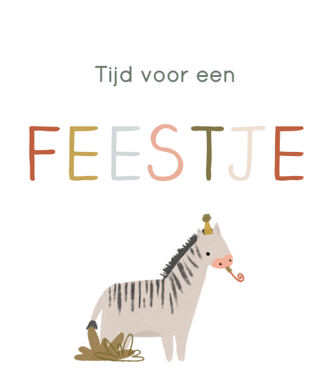 Kraamborrelfeest Label Large Feestbeest