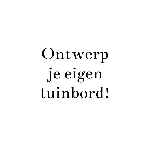 Tuinbord cookie blanco