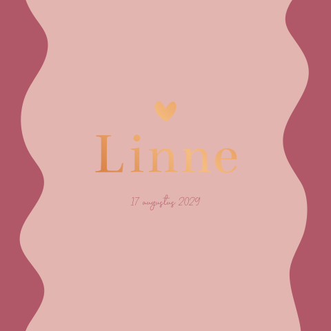 Geboortekaartje Meisje Golvend Stoer Hip  