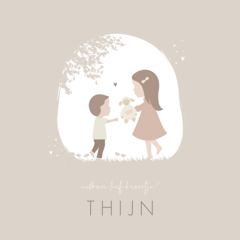 Geboortekaartje Jongen HappyHorse Zus Broertje