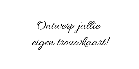 Trouwkaart blanco-enkel-panorama