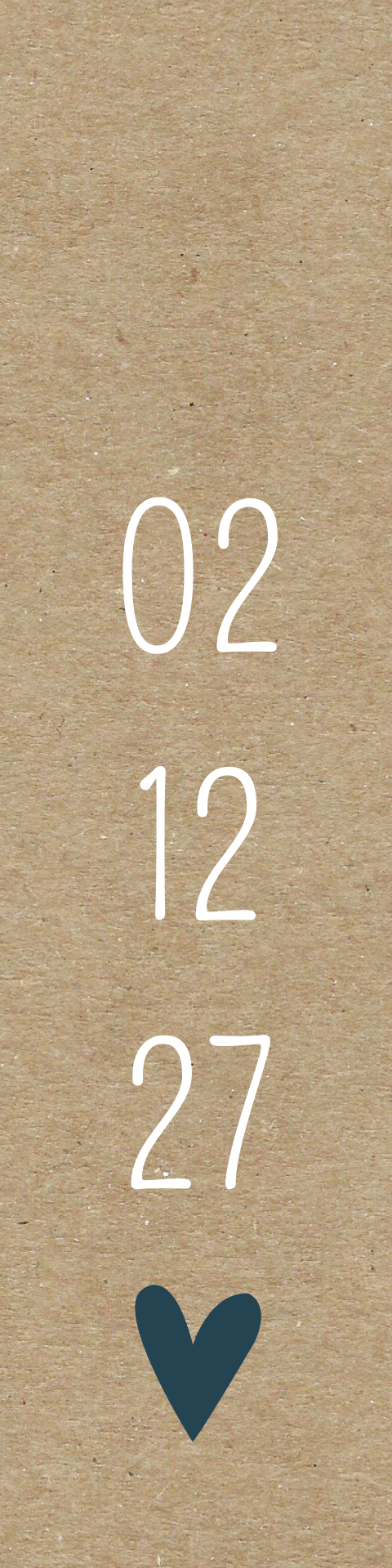 Label Small Geboortedatum Geboortekaartje Sep