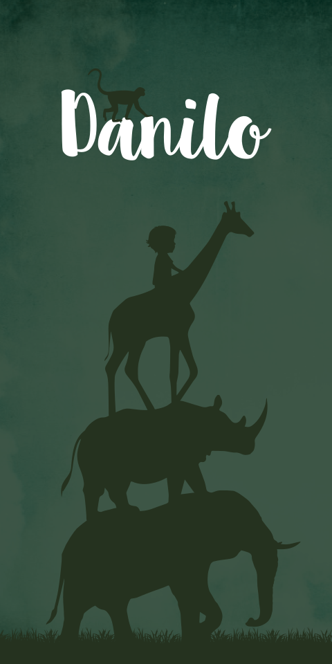 Geboortekaartje Groen Dieren Stoer