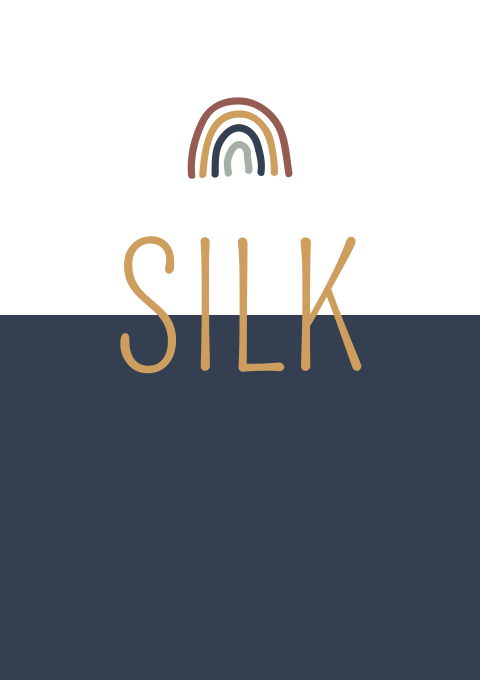 Geboortekaartje Jongen Blauw Regenboog