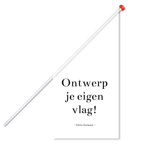 Vlag Klein Eigen Ontwerp Blanco