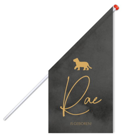 Vlag L Stoer Zwart Leeuw