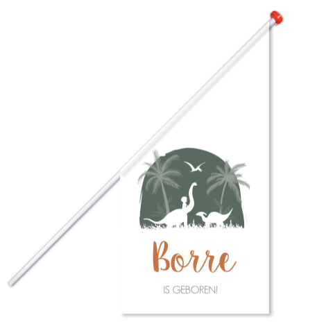 Vlag L Dinosauriërs Groen Jurassic