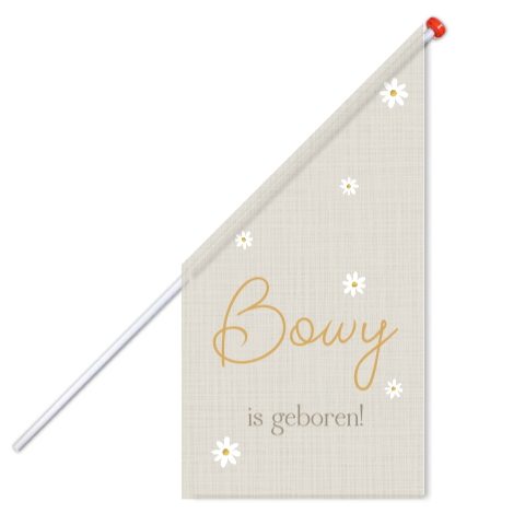 Geboorte vlag Bowy