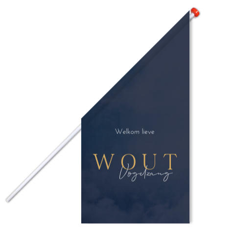 Vlag L Jongen Donkerblauw Klassiek