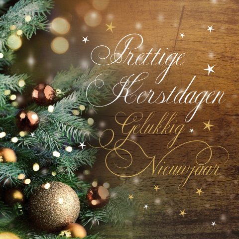 Kerstkaart met sfeerfoto
