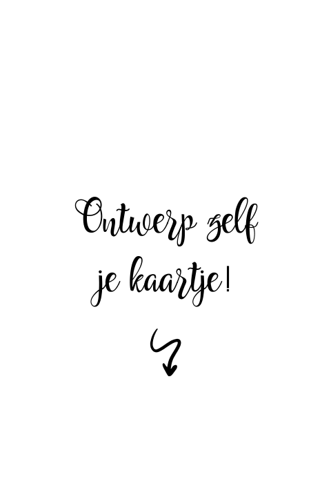 Enkele kaart boog blanco