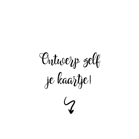 Enkele kaart hart blanco