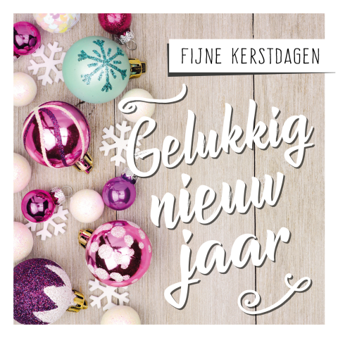 Sfeervolle kleurrijke kerstkaart met kerstwens