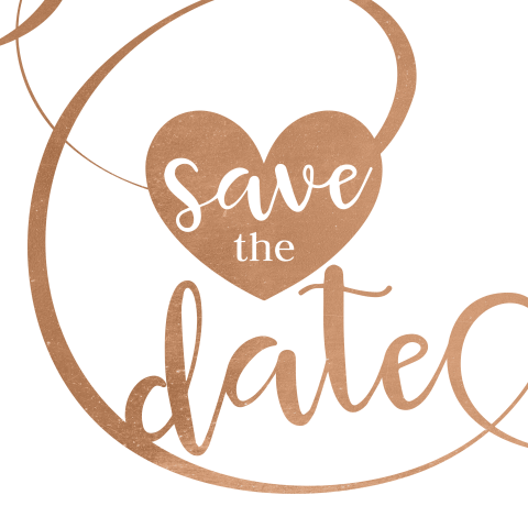 Enkel save the date kaartje