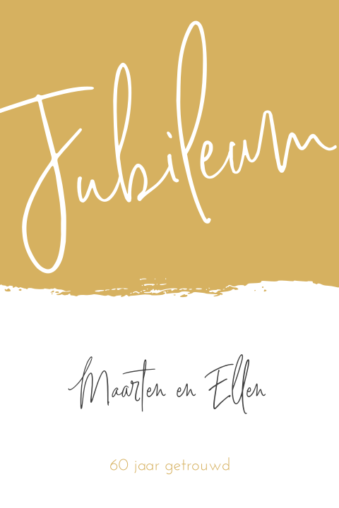 Jubileumkaart voor 60 jaar getrouwd