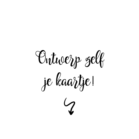 Enkele kaart rond blanco