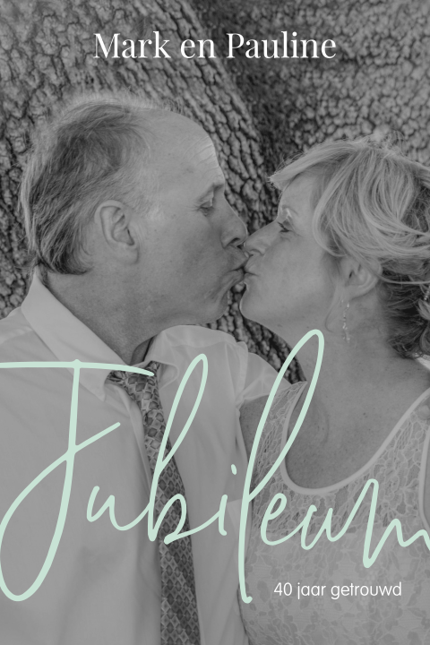 Jubileumkaart met eigen foto voor 40 jarig jubileum