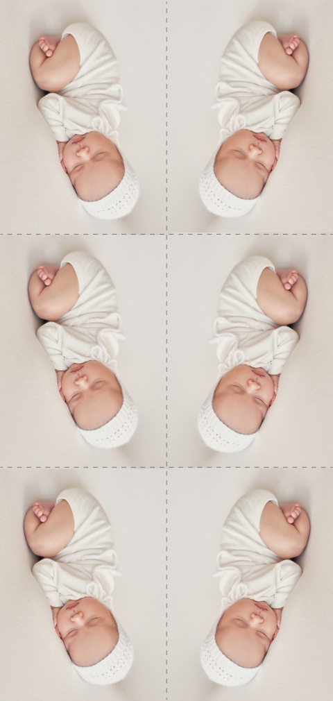 DIY label geboorte met eigen foto 5x7cm