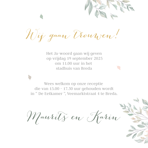 Kaart binnenkant