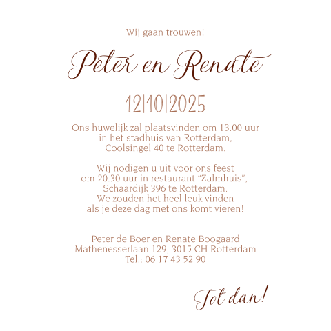 Kaart binnenkant