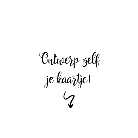 Enkele kaart ster blanco