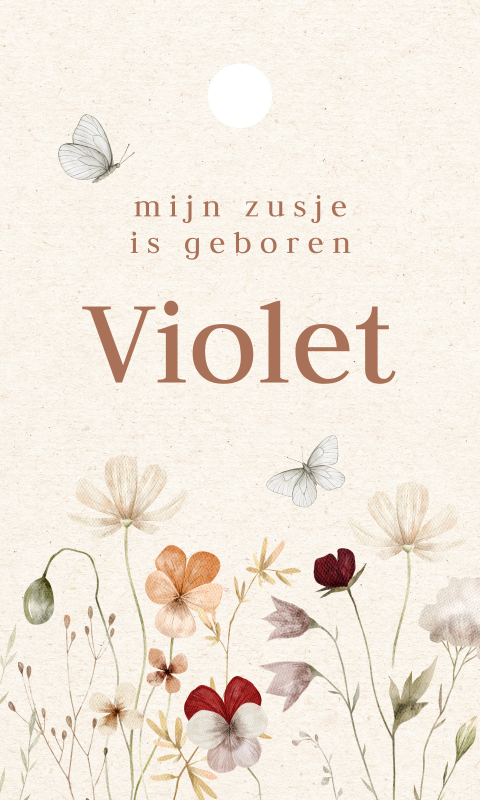 Labeltjes traktatie bloemen 3 x 5 cm | 18 stuks