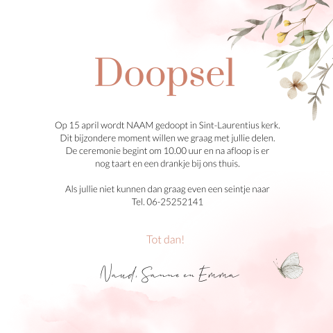 Kaart binnenkant