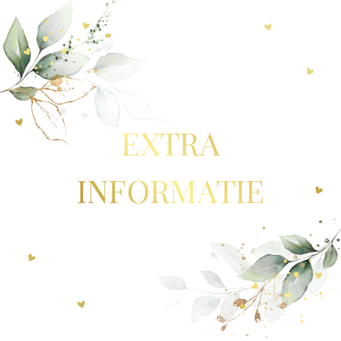 RSVP kaartje bruiloft botanisch bladeren groen goudfolie