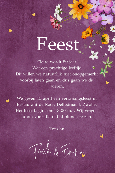 Kaart binnenkant