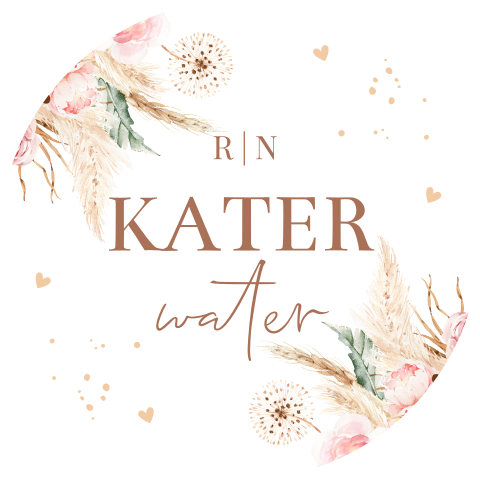 Sticker voor katerwater bohemian roze | 12 stuks