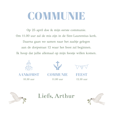 Kaart binnenkant