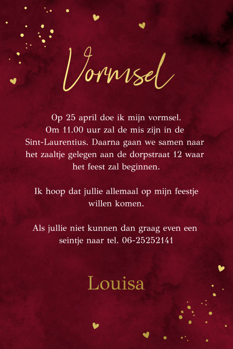 Kaart binnenkant