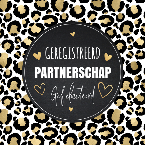 Felicitatie geregistreerd partnerschap
