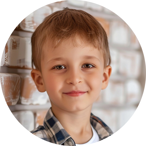 Stickers communie rond met foto
