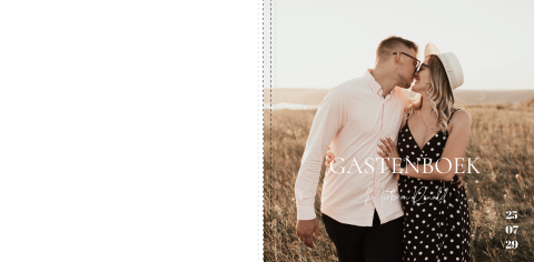 Gastenboek huwelijk met eigen foto