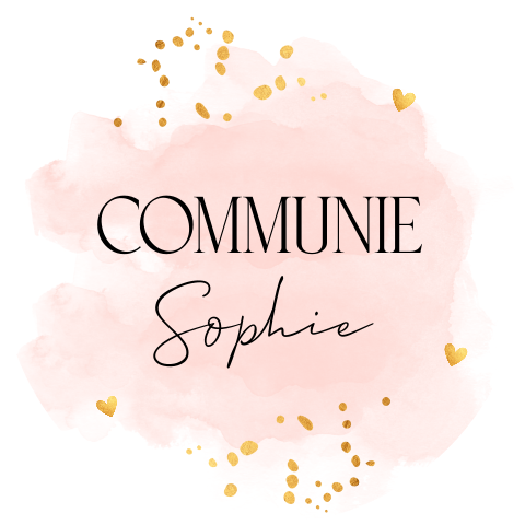 Sluitzegel communie roze watercolour goudlook