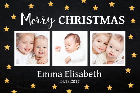 Kerst geboortekaartje
